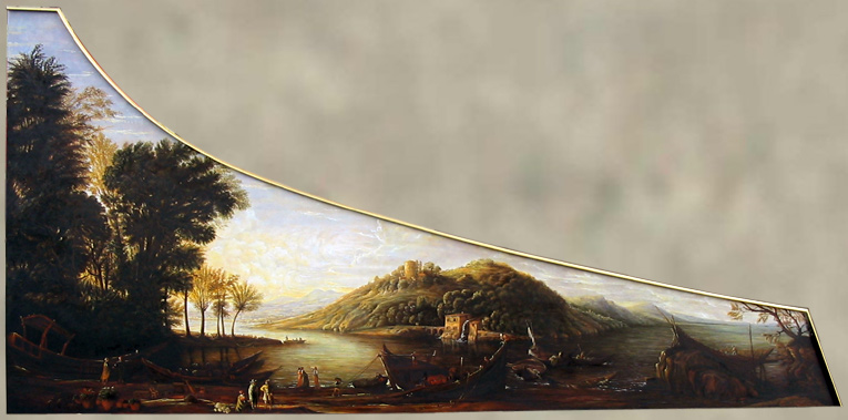 Zoom harpsichord painted lid